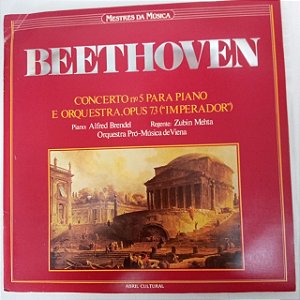 Disco de Vinil Beethoven - Concerto para Piano N.5 e Orquestra Interprete Piano Alfred Brendel, Orquestra Pró Musica de Viena (1982) [usado]