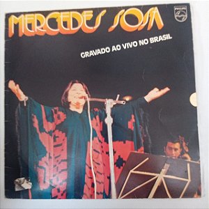 Disco de Vinil Mercedes Rosa -- Gravado ao Vivo no Brasil Interprete Mercedes Rosa (1980) [usado]