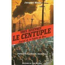 Livro Vous Recevrez Le Centuple- Journal de La Fidélité de Dieu Autor Marin, Jacques (1987) [usado]