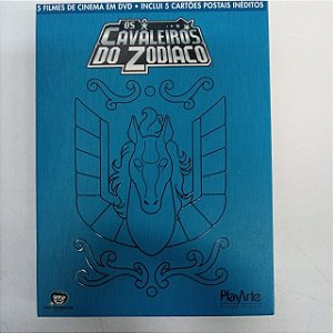 Dvd os Cavaleiros dos Zodiaco - 5 Filmes de Cinema em Dvd (cinco Dvds0 Editora Play Arte [usado]