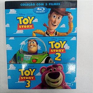 Dvd Toy Story - Coleção com Tres Filmes em 4 Dvds Blu-rays Editora Disney [usado]