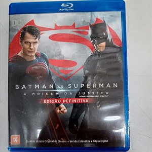 Dvd Batman Vs. Superman - a Origem da Justiça Blu-ray Disc/ Dois Dvds Editora Zack Snyder [usado]