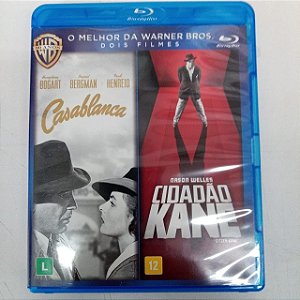 Dvd Dois Filmes - Casablanca /cidadão Kane Blu-ray Disc com Dois Discos Editora Max Stener [usado]