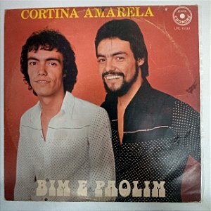 Disco de Vinil Bim e Paolim - Cortina Amarela Interprete Bim e Paolim (1982) [usado]