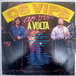 Disco de Vinil os Vips ao Vivo - a Volta Interprete os Vips (1990) [usado]
