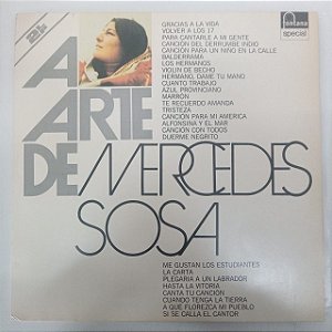 Disco de Vinil a Arte de Mercedes Rosa - Album com Dois Discos Interprete Mercedes Rosa (1977) [usado]