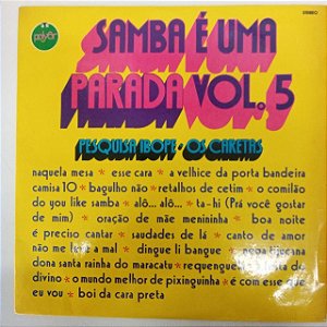 Disco de Vinil Samba é Uma Parada Vol.5 Interprete Varios (1973) [usado]