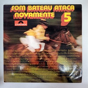 Disco de Vinil Som Bateau Ataca Novamente 5 Interprete Orquestra Som Bateau (1972) [usado]