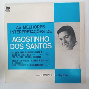 Disco de Vinil as Melhores Agostinho dos Santos Interprete Agostinho dos Santos (1991) [usado]