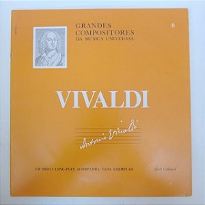 Disco de Vinil Vivaldi - Grandes Compositores da Musica Universal Interprete Conjunto Antonio Caldara de Praga (1973) [usado]