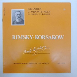 Disco de Vinil Rimsky - Korsakow Grandes Compositores da Musica Universal Interprete Orquestra Sinfonica do Festival de Londres (1985) [usado]