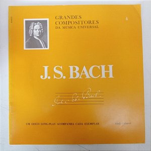 Disco de Vinil J.s. Bach - Grandes Compositores da Música Universal Interprete Orquestra Pro Música (1973) [usado]
