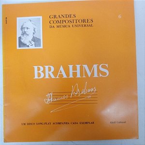 Disco de Vinil Brahms - Grandes Compositores da Música Universal Interprete Orquestra Sinfonica de Baden Baden (1973) [usado]