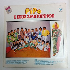 Disco de Vinil Pipo e seus Amiguinhos Interprete Pipo e seus Amiguiinhos (1986) [usado]
