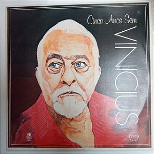 Disco de Vinil Cinco Anos sem Vinicius Interprete Toquinho e Vinicius (1985) [usado]