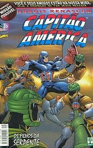 Gibi Capitão América Nº9 Heróis Renascem Autor os Filhos da Serpente (1999) [usado]