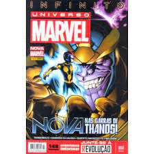 Gibi Universo Marvel Nº 14 - Nova Marvel Autor nas Garras de Thanos! (2014) [usado]
