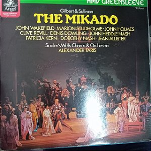 Disco de Vinil The Mikado - Gilbert e Sulivan /album com Dois Lps Interprete Sadler´s Wells Chorus e Orchestra (1962) [usado]