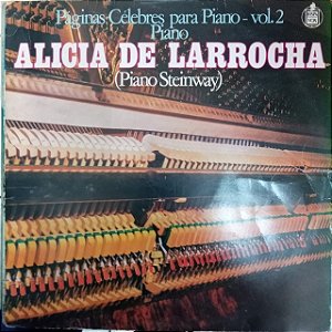 Disco de Vinil Alicia de Larrocha - Paginas para Piano Vol.2 Interprete Alicia de Larrocha (1971) [usado]
