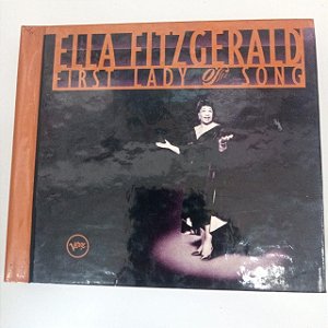 Cd Ella Fitzgerald - First Lady Of Song /livreto e Album com com Três Cds Interprete Ella Fitzgerald (1993) [usado]