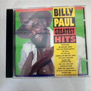 Cd Billy Paul - Greatest Hits Interprete Billy Paul (1993) [usado]