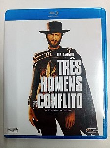 Dvd Tres Homens em Conflito Blue -ray Disc Editora Sergio Leone [usado]