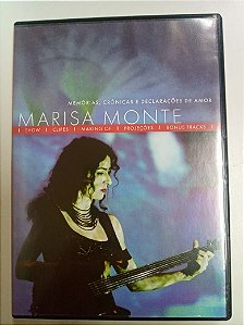 Dvd Marisa Monte - Memorias , Cronicas e Declarações de Amor Editora Monte Criação e Produção [usado]
