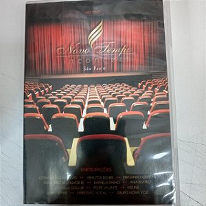 Dvd Novo Tempo In Concert ao Vivvo em São Paulo Editora [usado]