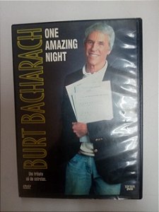 Dvd Burt Bacharach - One Mazing Night Editora Top Tape [usado]