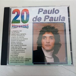 Cd Paulo de Paula - 20 Preferidas Interprete Paulo de Paula (1997) [usado]