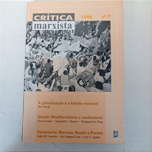 Livro Crítica Marxista N.7 Autor Varios (1998) [usado]