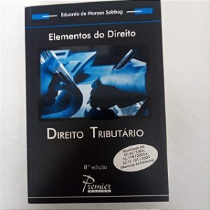 Livro Elementos do Direito - Direito Tributário Autor Sabbag, Eduardo de Moraes (2006) [usado]