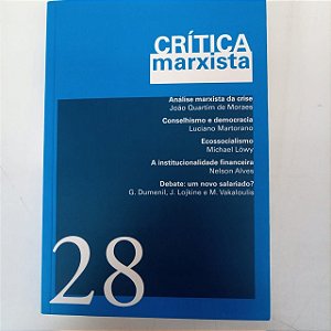 Livro Crítica Marxista - Vol.28 Autor Varios (2009) [usado]