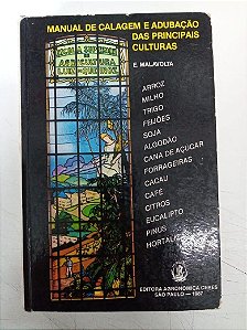 Livro Manual de Calagem e Adubação das Principais Culturas Autor Malavolta, E. (1987) [usado]