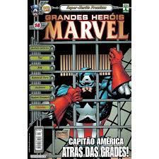 Gibi Grandes Heróis Marvel Nº14 Autor Capitão América Atrás das Grades! [usado]