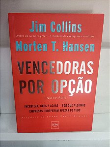 Livro Vencdoras por Opção Autor Colins, Jim (2012) [usado]