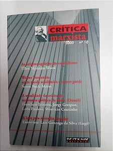 Livro Crítica Marxista Nº 10 Autor Varios (2000) [usado]