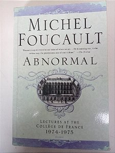 Livro Abnormal Autor Focault, Michel (1975) [usado]