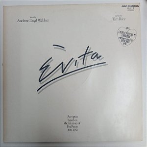 Disco de Vinil Évita - Opera Baseada na Historia e Vida de Eva Peron/album com Dois Discos Interprete London Philharmonic Orchestra e Outros (1976) [usado]
