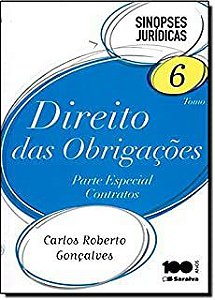 Livro Sinopses Jurídicas 6- Direito das Obrigações Parte Especial Contratos Tomo I Autor Gonçalves, Carlos Eduardo (2014) [usado]