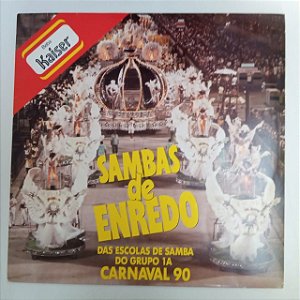 Disco de Vinil Sambas de Enredo - 1990 Interprete Escolas de Samba do Grupo a (1989) [usado]