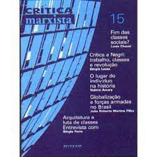 Livro Crítica Merxista Nº 15 Autor Vários Colaboradores (2002) [usado]