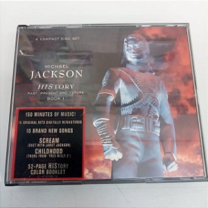 Cd Michael Jackson - History /past . Present And Future Book 1 Album com Dois Cds Interprete Michael Jackson (1986) [usado]