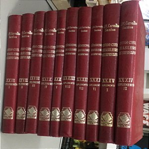 Livro Codigo Civil Brasileiro Interpretado 10 Volumes - Suplementos do Xxvi ao Xxxc Autor Santos, J.m. Carvalho [usado]