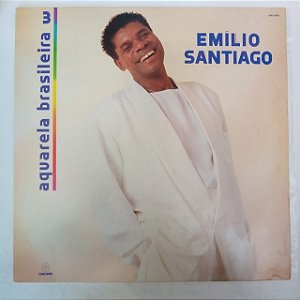 Disco de Vinil Emilio Santiago - Aquarela Brasileira 3 Interprete Emilio Santiago (1990) [usado]