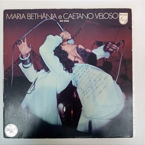 Disco de Vinil Maria Bethãnia e Caetano Veloso ao Vivo Interprete Maria Bethãnia e Caetano Veloso (1978) [usado]