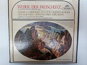 Disco de Vinil Weber ; Der Freischutz Album com Dois Discos Interprete Berlin Philarmonic Conducted By Joseph Keilberth [usado]