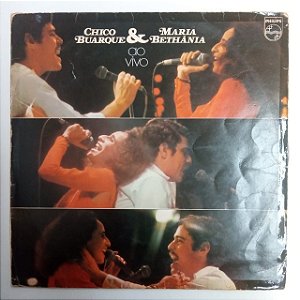 Disco de Vinil Chico Buarque e Mathãnia - ao Vivo Interprete Chico Buarque e Mria Bethãnia (1975) [usado]