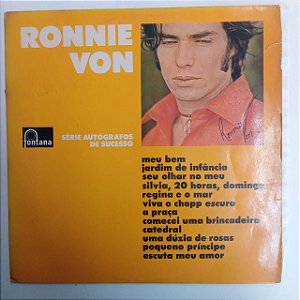 Disco de Vinil Ronnie Von - Série de Autógrafos de Sucesso Interprete Ronnie Von (1971) [usado]