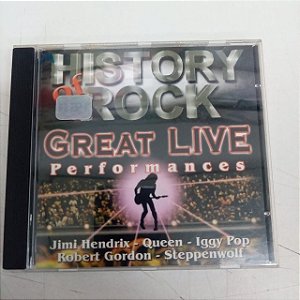 Cd History Of Rock - Great Live Interprete Varios (2001) [usado]